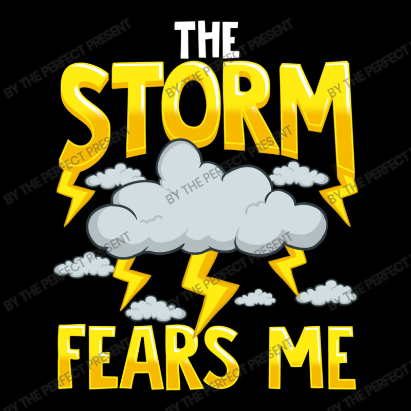 The Storm Fears Me Funny   Brave Meteorology Men's 3/4 Sleeve Pajama Set | Artistshot