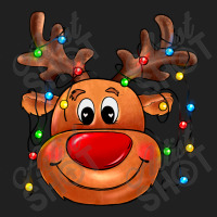 Reindeer With Christmas Lights Ladies Polo Shirt | Artistshot