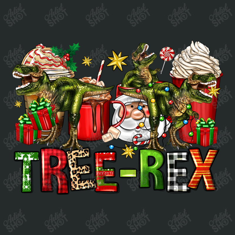 Tree Rex Coffee Cups Women's Triblend Scoop T-shirt by Zillion Design Studio | Artistshot