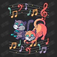 Cute Cat Kitty Playing Music Note Clef Musician Ar Women's Pajamas Set | Artistshot