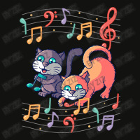 Cute Cat Kitty Playing Music Note Clef Musician Ar Scorecard Crop Tee | Artistshot