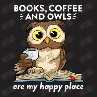 Books Coffee And Owls Teacher Student Reading Gift T-shirt | Artistshot