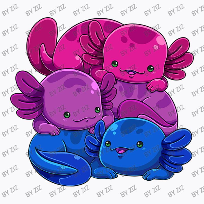 Bisexual Axolotl Pile Bi Pride Flag Lgbtq Gay Prid T-shirt | Artistshot