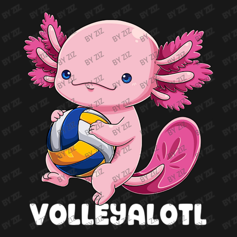 Axolotl Volleyball Player Mexican Salamander Fish Flannel Shirt | Artistshot