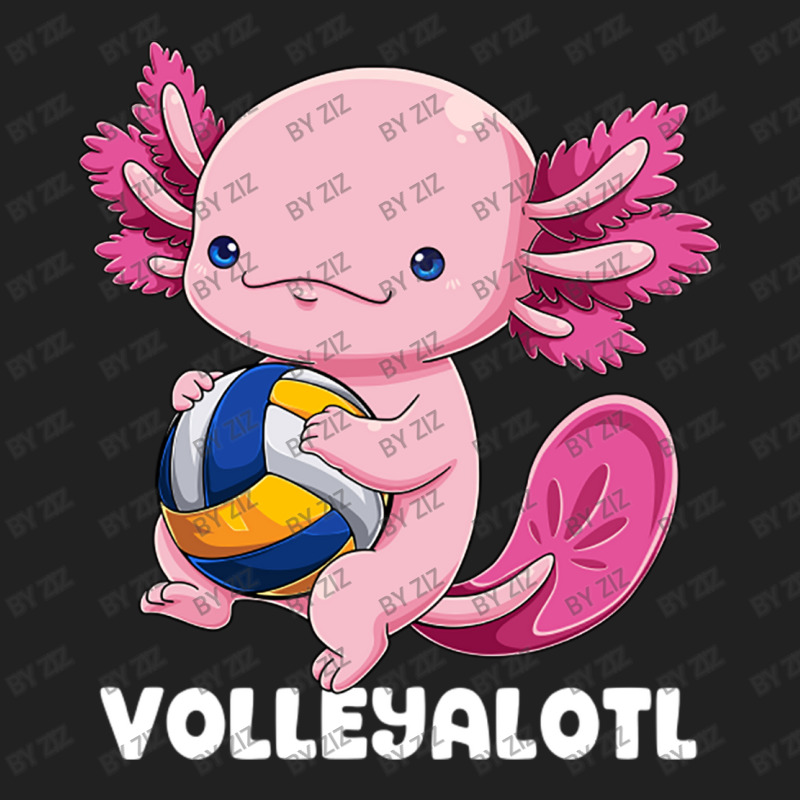 Axolotl Volleyball Player Mexican Salamander Fish Basic T-shirt | Artistshot