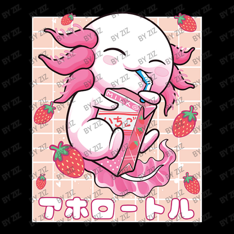 Axolotl Pastel Goth Strawberry Milk Shake Anime Ae Zipper Hoodie by Ziz | Artistshot