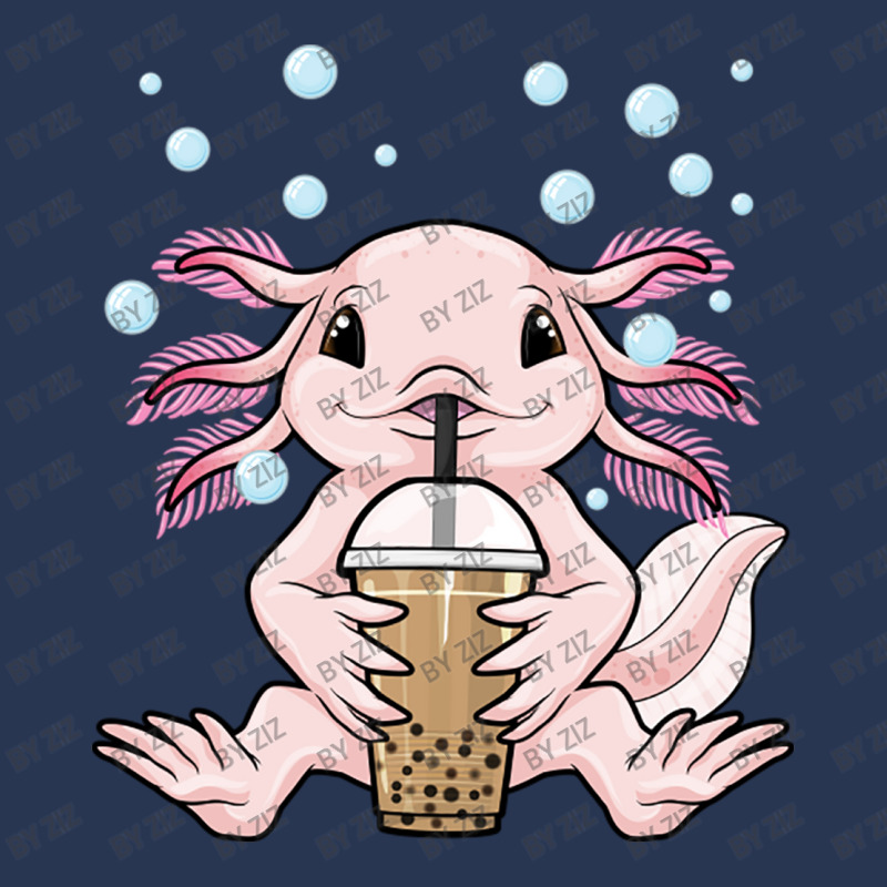 Axolotl Bubble Tea Kawaii Axolotl Milk Tea Boba Te Ladies Denim Jacket by Ziz | Artistshot