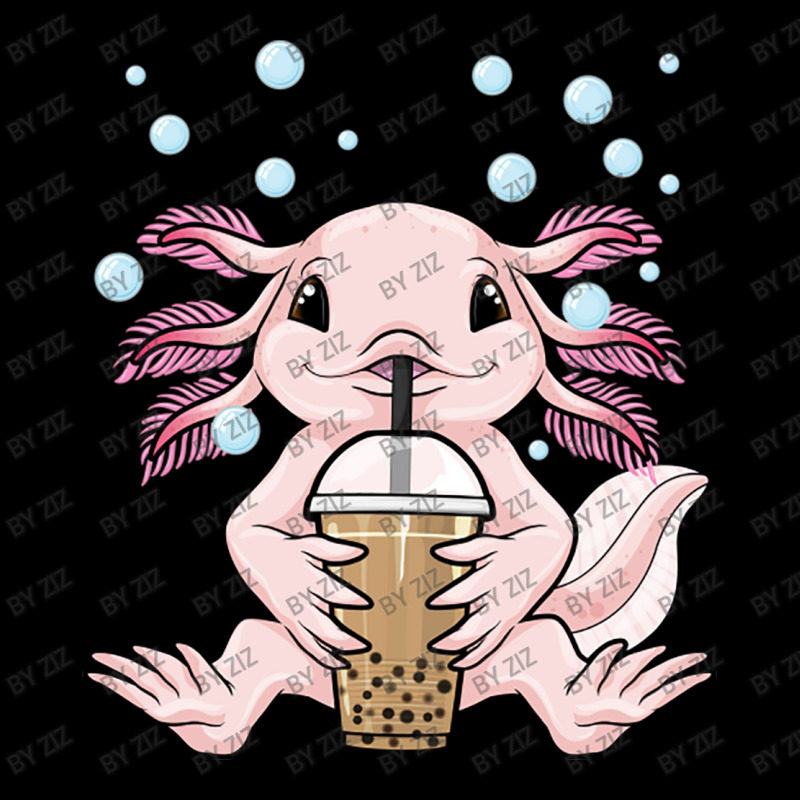 Axolotl Bubble Tea Kawaii Axolotl Milk Tea Boba Te Women's V-Neck T-Shirt by Ziz | Artistshot