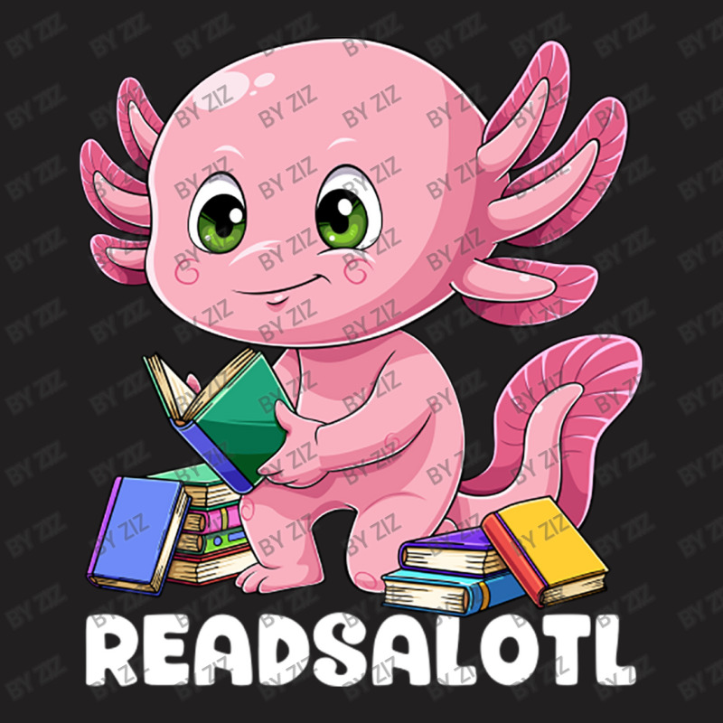 Axolotl Book Reading Bookworm Readsalotl Mexican S T-shirt | Artistshot