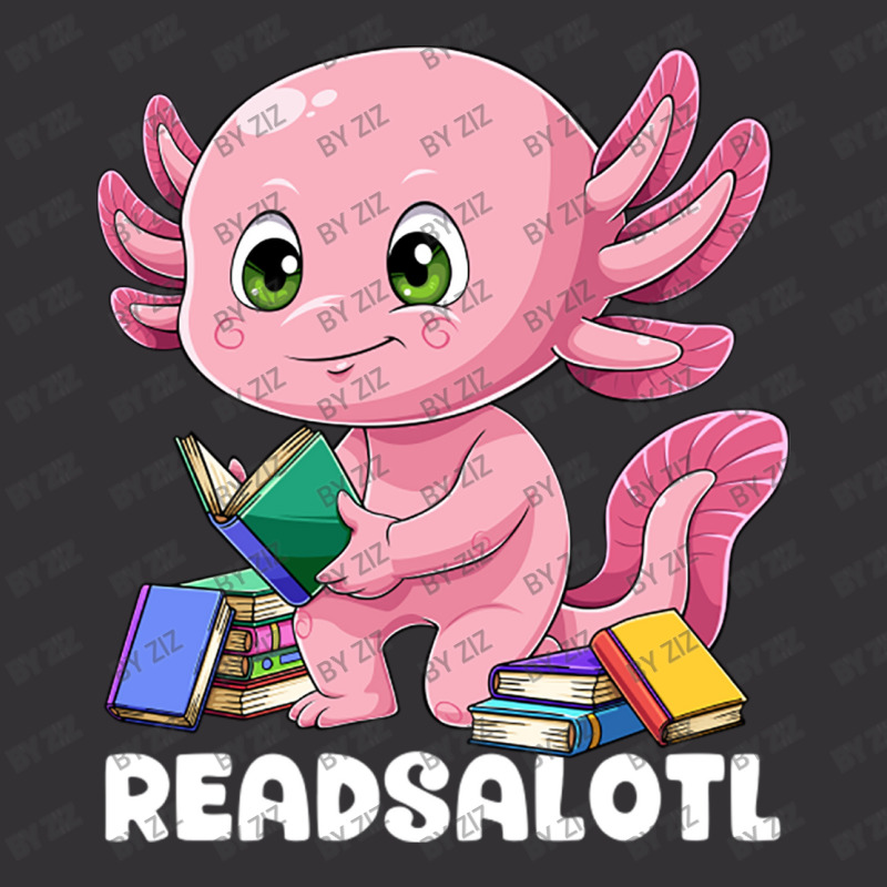 Axolotl Book Reading Bookworm Readsalotl Mexican S Vintage Hoodie | Artistshot