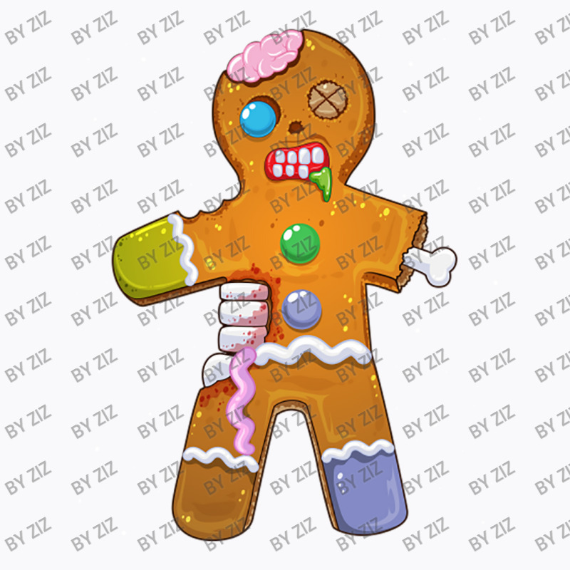 Zombie Christmas Gingerbread Man Scary Xmas Krampu T-shirt | Artistshot