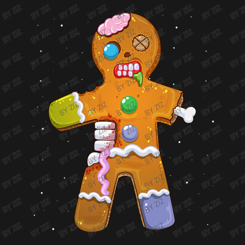 Zombie Christmas Gingerbread Man Scary Xmas Krampu Flannel Shirt | Artistshot