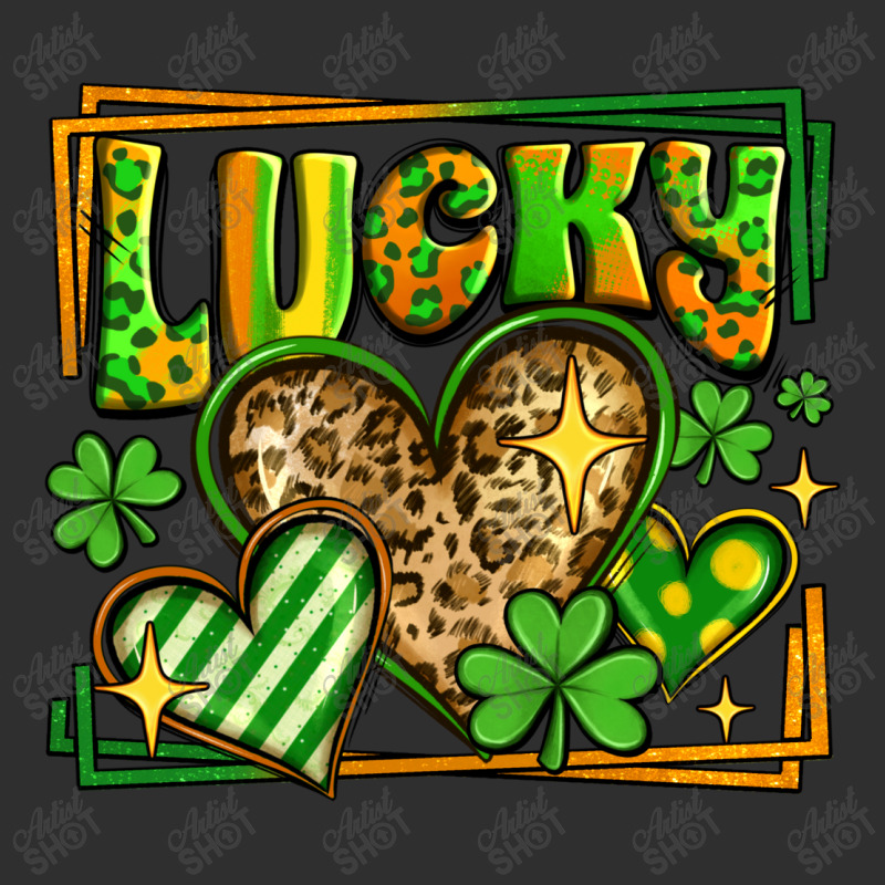 Lucky St Patricks Day Hearts Oval Leatherette Patch | Artistshot