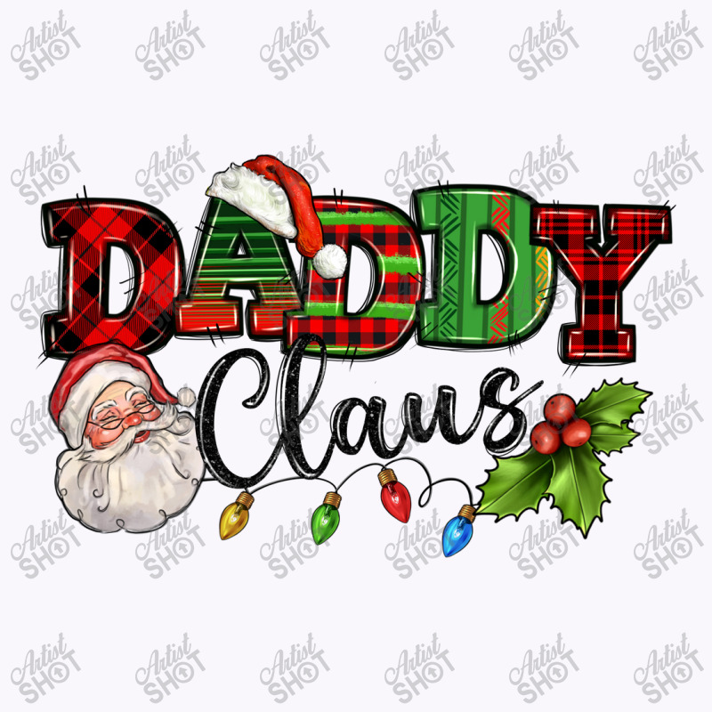 Daddy Claus Santa Christmas Lights And Holly Tank Top by NancyCooperArtShop | Artistshot