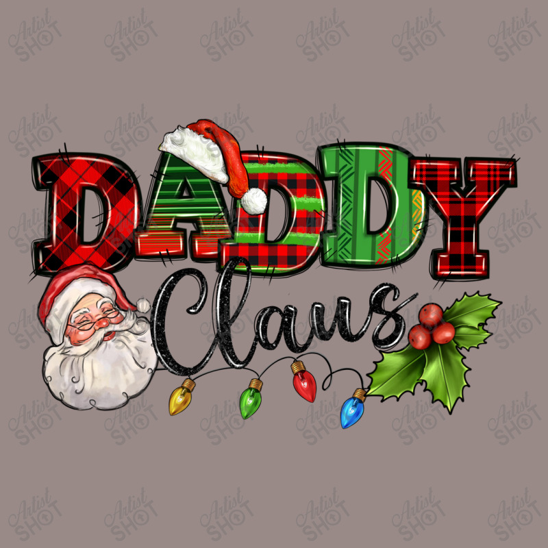 Daddy Claus Santa Christmas Lights And Holly Vintage T-Shirt by NancyCooperArtShop | Artistshot