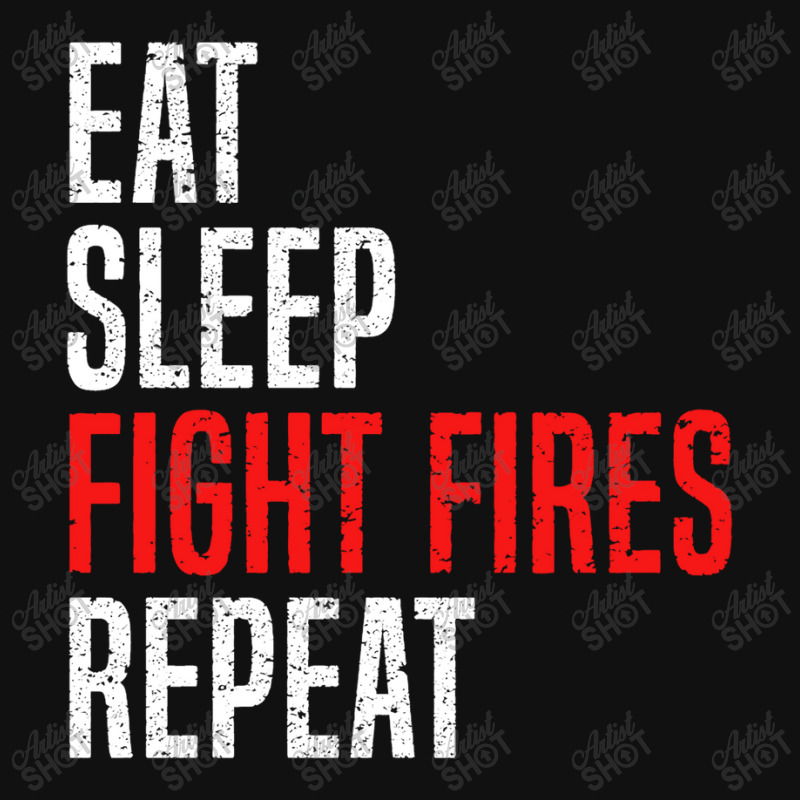 Eat. Sleep. Fight Fires. Repeat Baby Bibs by diegomicel | Artistshot