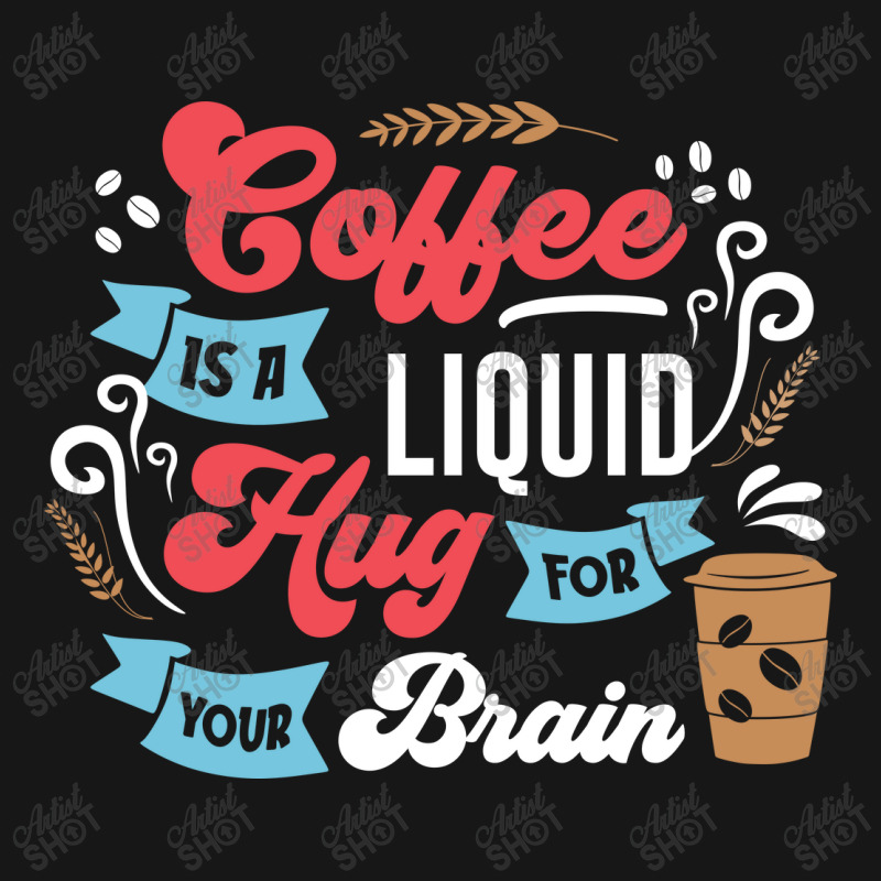 Coffee Is A Liquid Hug For Your Brain Medium-length Apron | Artistshot