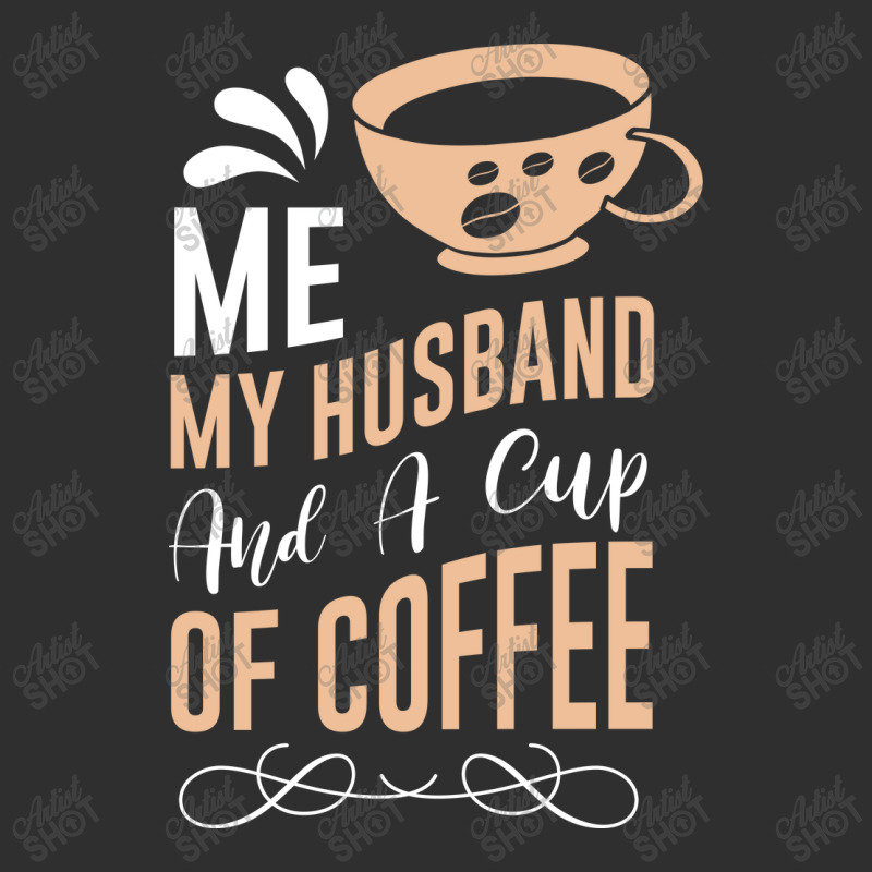 Me My Husband And A Cup Of Coffee Oval Leatherette Patch | Artistshot