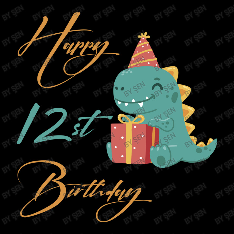 Happy 12st Birthday,cute Dinosaur Cropped Sweater by ŞEN | Artistshot