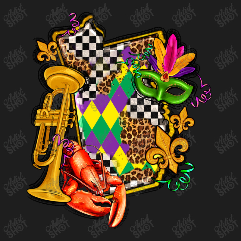 Mississippi Map Mardi Gras Classic T-shirt | Artistshot