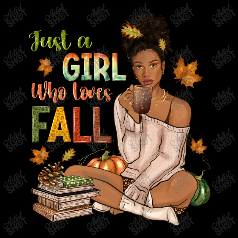 Just A Girl Who Loves Fall Afro Woman Men's Long Sleeve Pajama Set by NancyCooperArtShop | Artistshot