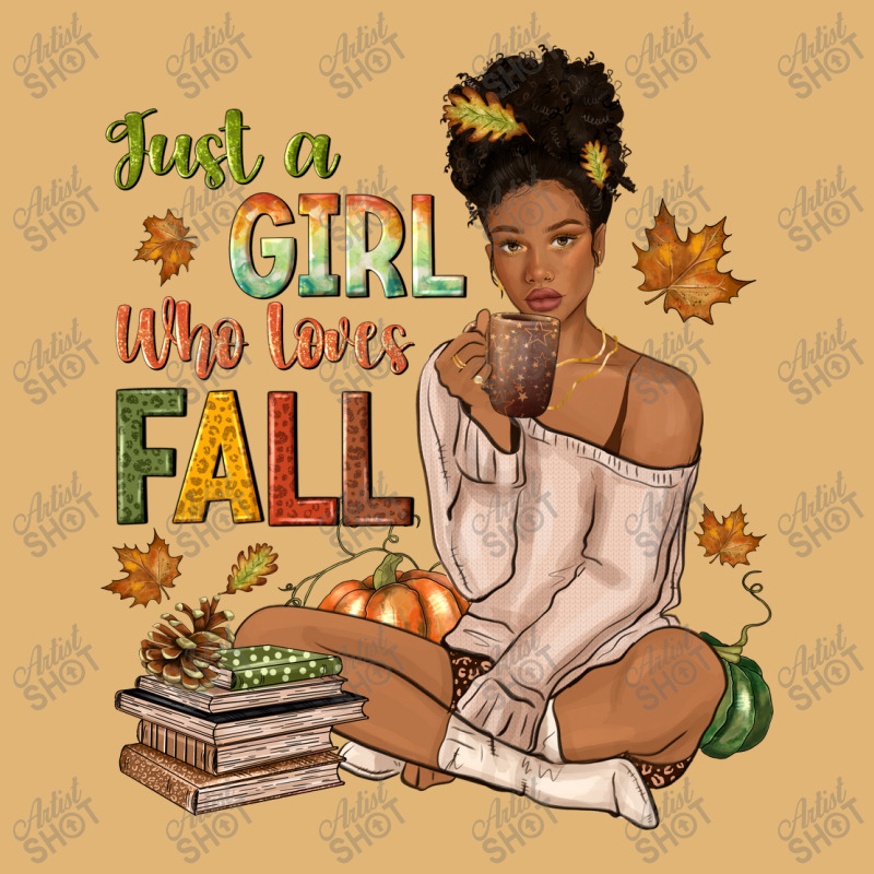 Just A Girl Who Loves Fall Afro Woman Vintage Short by NancyCooperArtShop | Artistshot