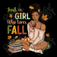 Just A Girl Who Loves Fall Afro Woman Lightweight Hoodie | Artistshot