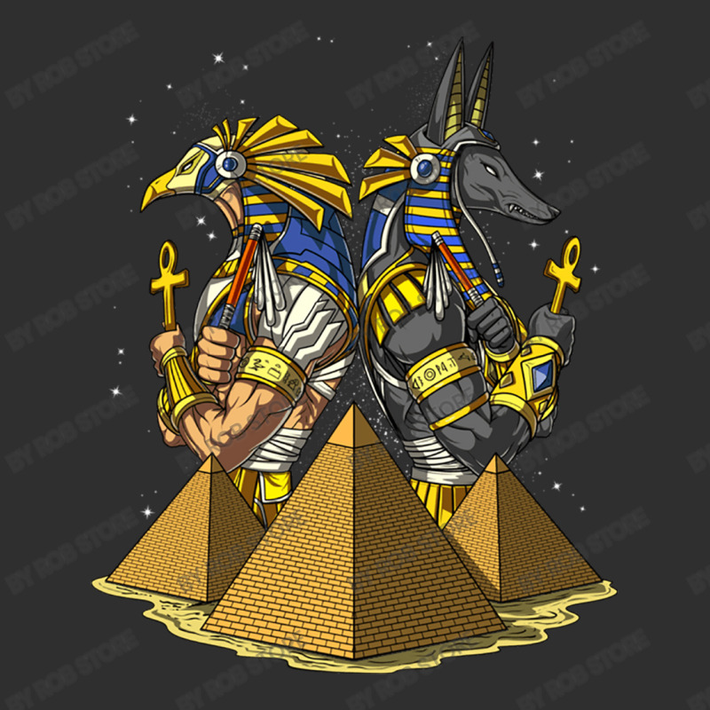 Egyptian Gods Anubis Ra Ankh Pyramids Mythology Adjustable Cap - Leatherette Patch by Rob Store | Artistshot