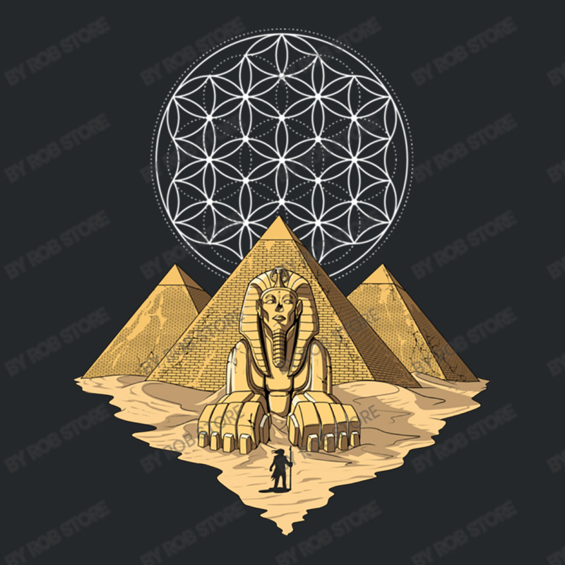 Egyptian Pyramids Sphinx Sacred Geometry Crewneck Sweatshirt | Artistshot