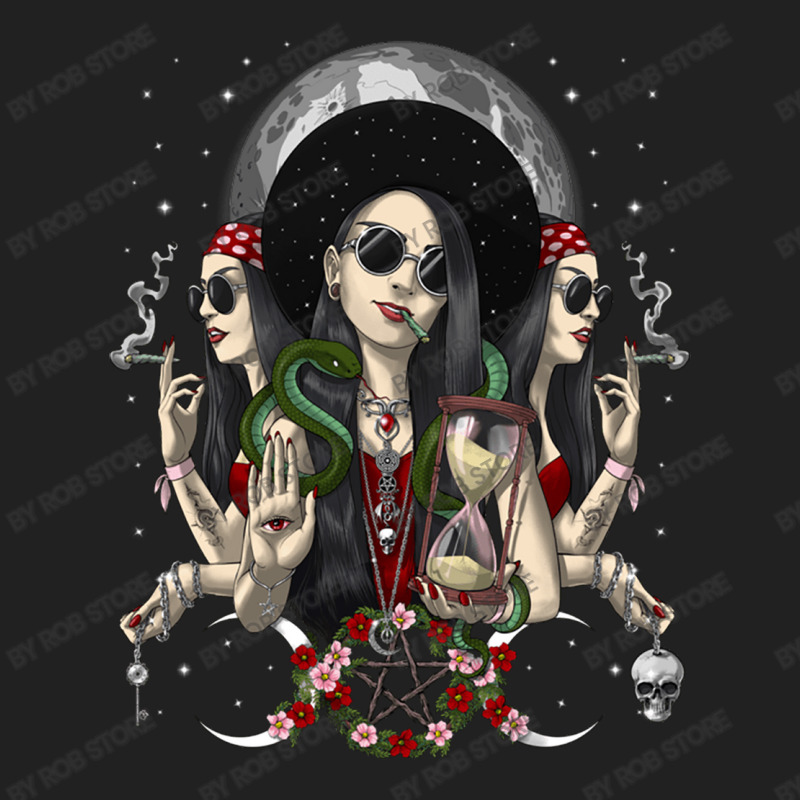 Hecate Tripple Moon Goddess Basic T-shirt by Rob Store | Artistshot