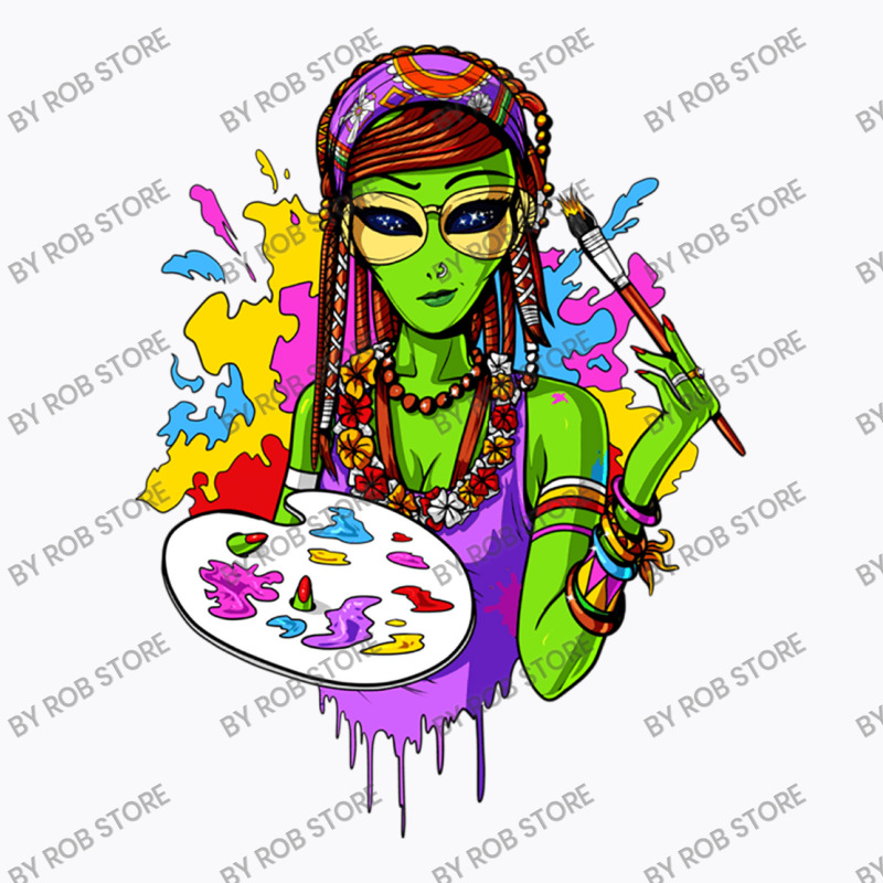 Hippie Alien Girl Psychedelic Painting Artist T-shirt | Artistshot