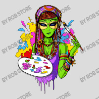 Hippie Alien Girl Psychedelic Painting Artist Men's Polo Shirt | Artistshot