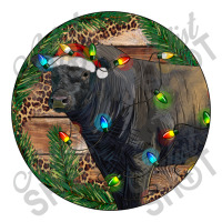 Black Angus Bull With Christmas Lights Baby Bodysuit | Artistshot