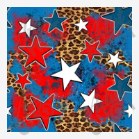 4th Of July Leopard Stars Seamless Digital Paper Youth 3/4 Sleeve | Artistshot