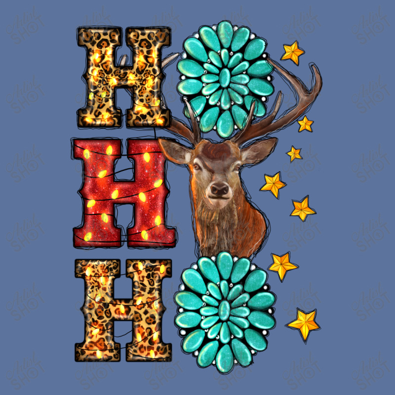 Gemstone And Reindeer Christmas Ho Ho Ho Lightweight Hoodie | Artistshot