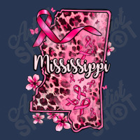 Cancer Awareness Ribbon Mississippi Map Men Denim Jacket | Artistshot