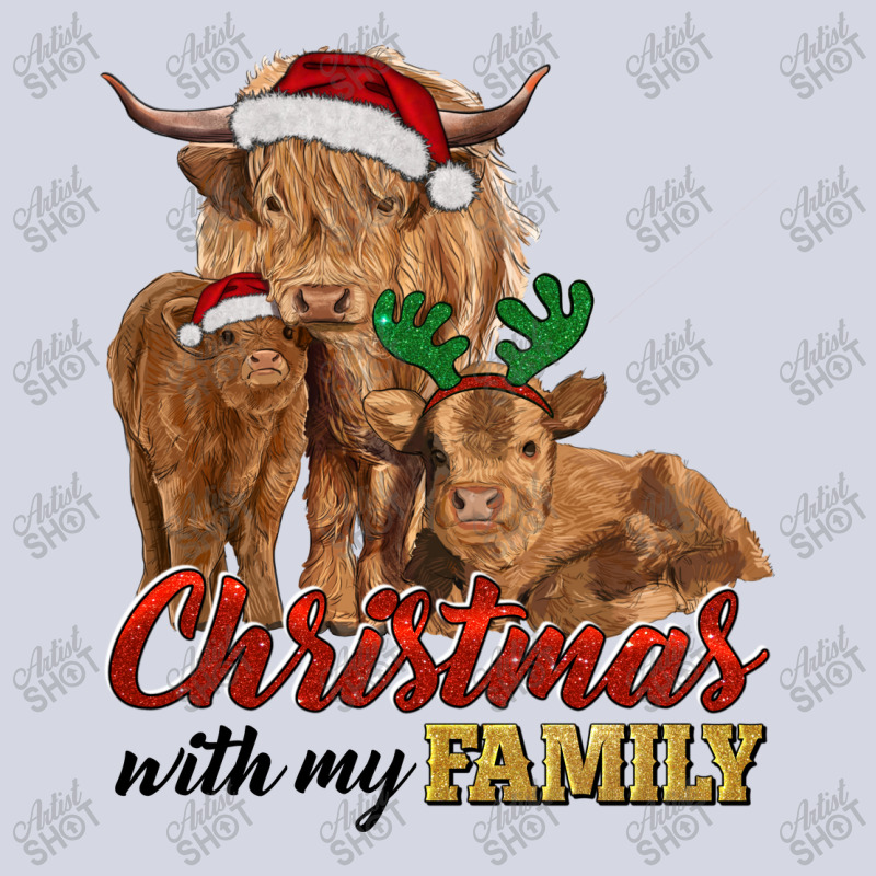 Cow And Calves Christmas With My Family Fleece Short by RanaPortraitStore | Artistshot