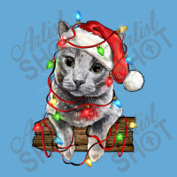 Christmas Russian Blue Cat Basic Youth T-shirt | Artistshot