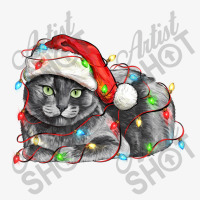 Christmas Russian Blue Cat Ladies Fitted T-shirt | Artistshot