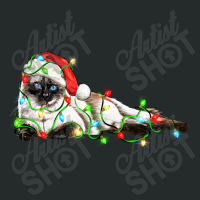 Christmas Siamese Cat Women's Triblend Scoop T-shirt | Artistshot