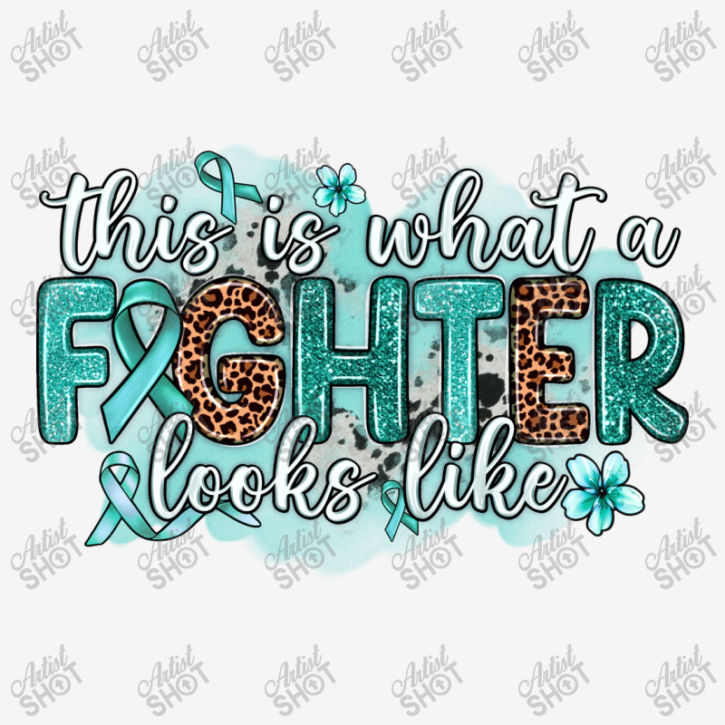 This Is What A Fighter Looks Like Ovarian Cancer Toddler Hoodie by Neo Western | Artistshot