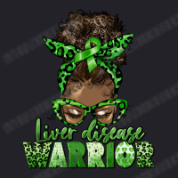 Liver Disease Warrior Afro Messy Bun Unisex Sherpa-lined Denim Jacket | Artistshot