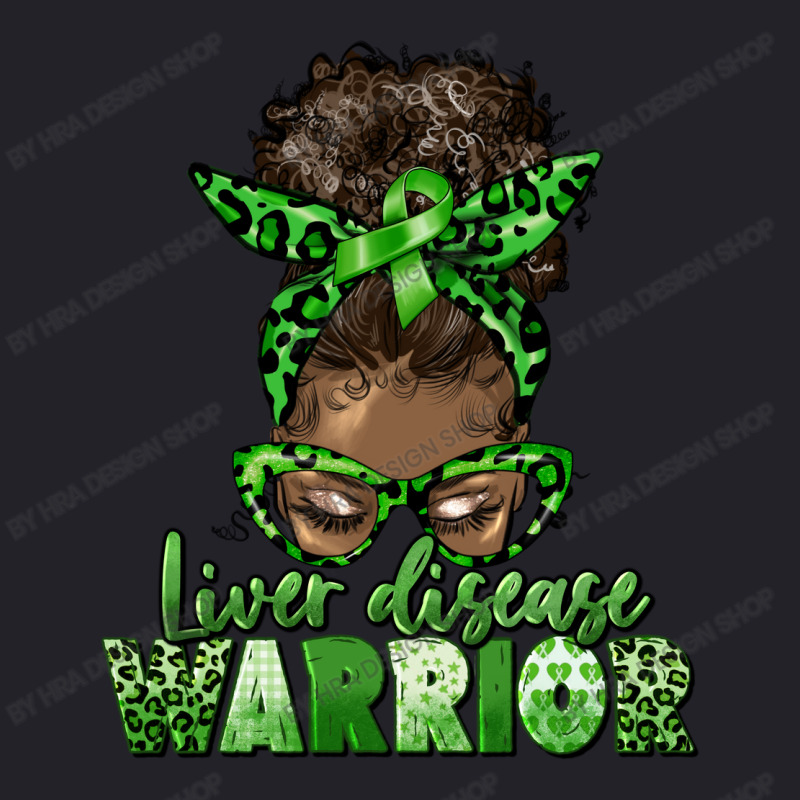 Liver Disease Warrior Afro Messy Bun Unisex Sherpa-lined Denim Jacket | Artistshot