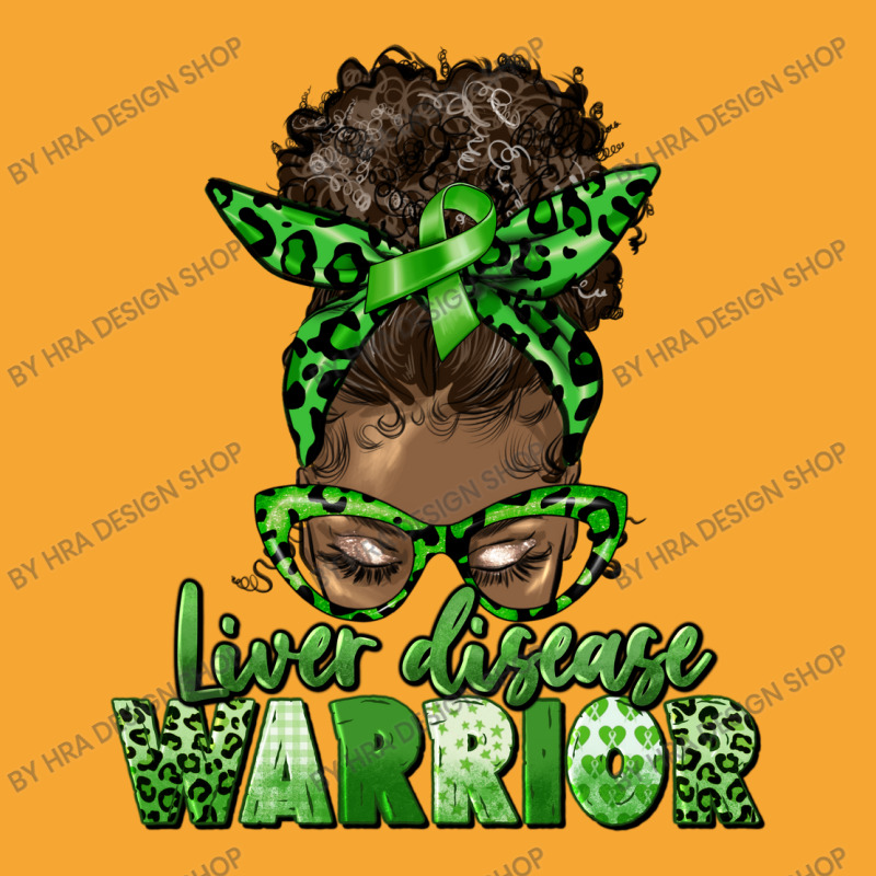 Liver Disease Warrior Afro Messy Bun Basic T-shirt | Artistshot