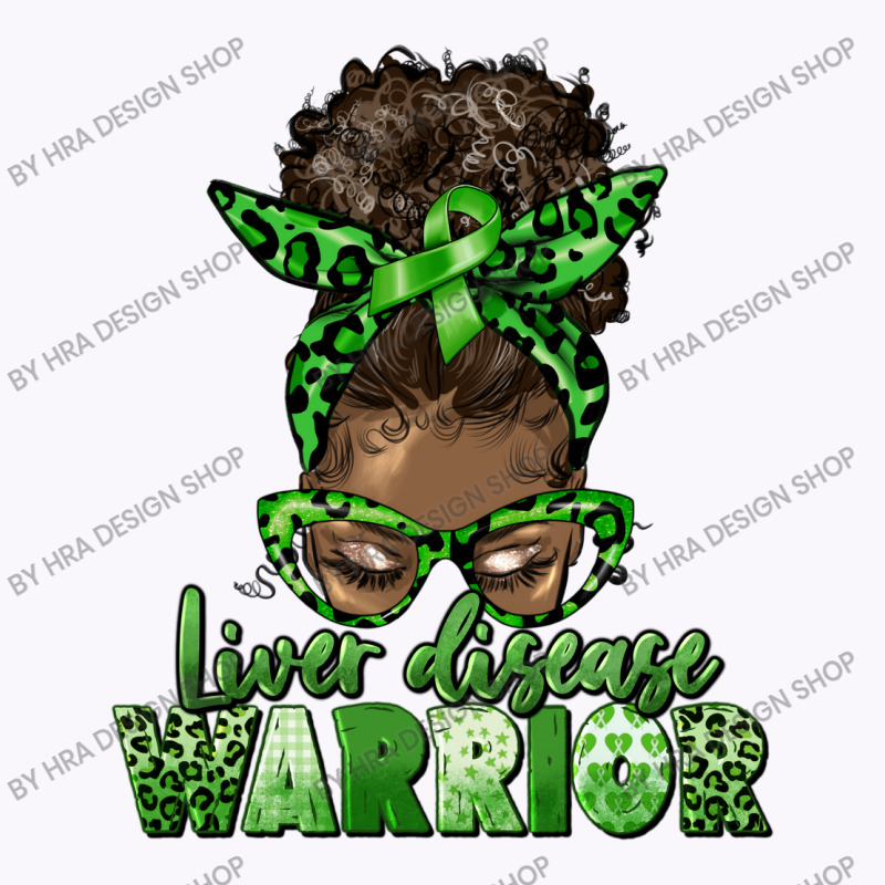 Liver Disease Warrior Afro Messy Bun Tank Top | Artistshot