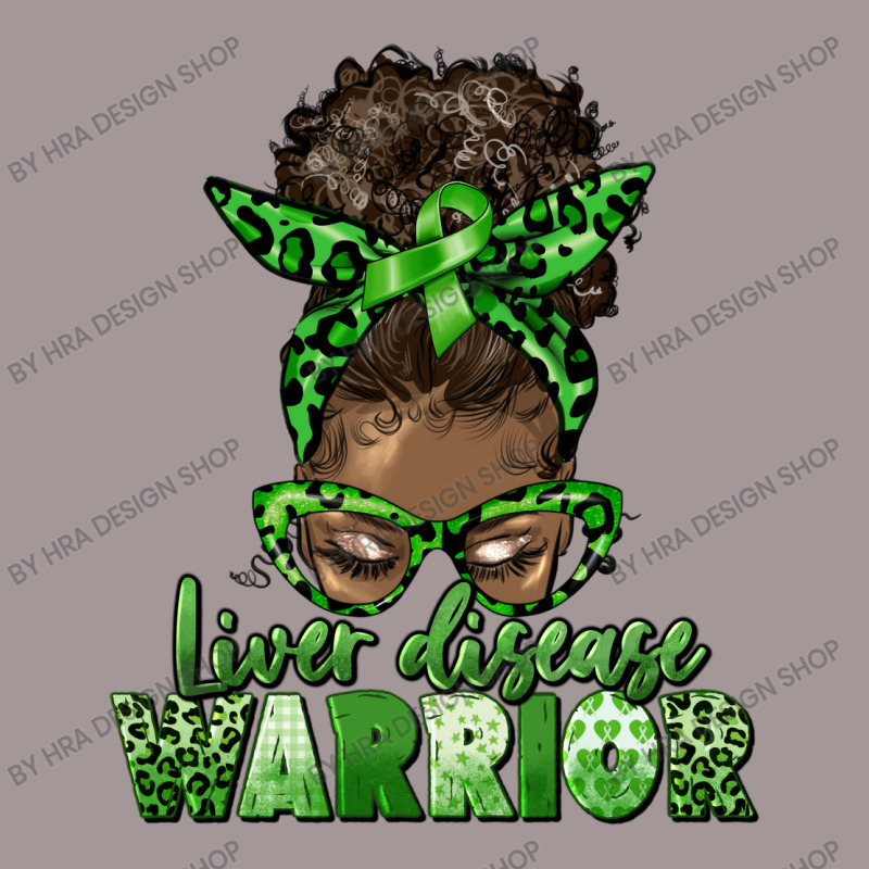 Liver Disease Warrior Afro Messy Bun Vintage Hoodie | Artistshot