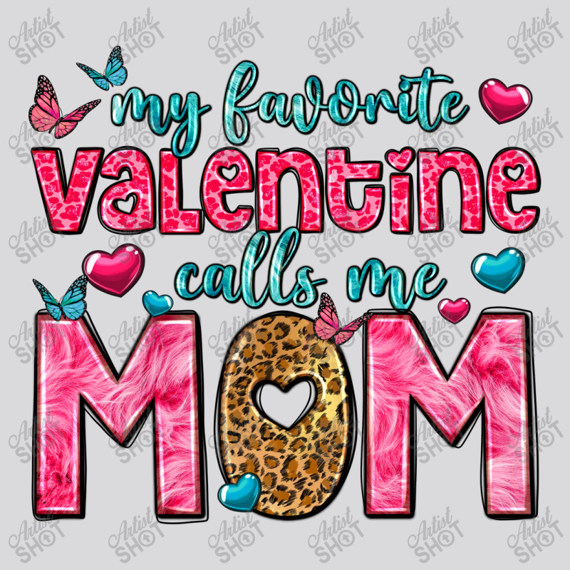 My Favorite Valentine Calls Me Mom Women's Triblend Scoop T-shirt by Neo Western | Artistshot