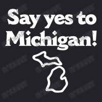 Say Yes To Michigan Unisex Sherpa-lined Denim Jacket | Artistshot