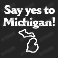 Say Yes To Michigan 3/4 Sleeve Shirt | Artistshot