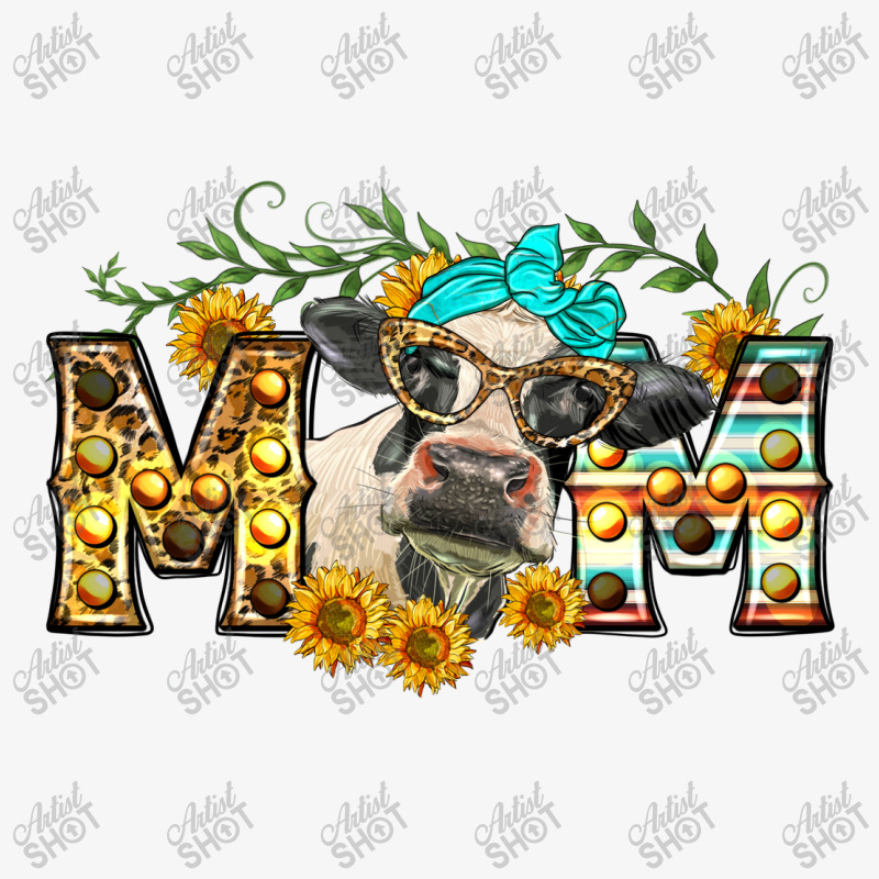 Mom With Cow Ladies Fitted T-Shirt by Neo Western | Artistshot